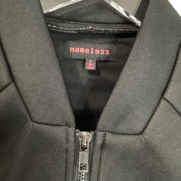 Nameless Men’s Black Neoprene Minimalist Zip up jacket Size S - Picture 3 of 12